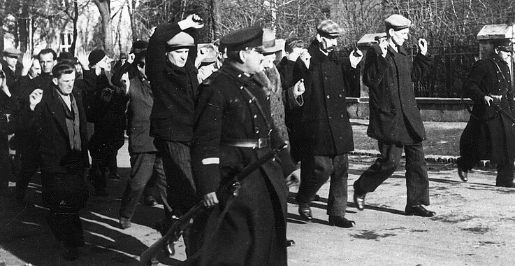 Februar 1934: Verhaftete Schutzbündler
