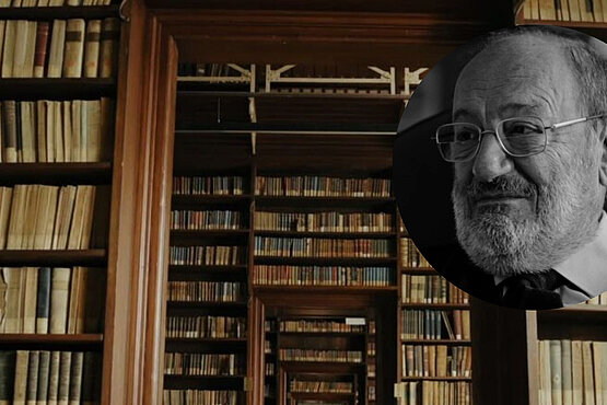 Umberto Eco und seine Bibliothek