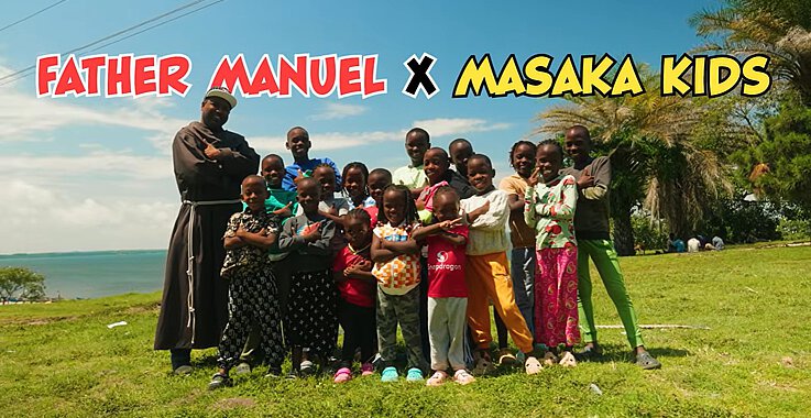 Der Franziskanermönch Manuel Sandesh startete gemeinsam mit den Masaka Kids eine Dance-Challange. 