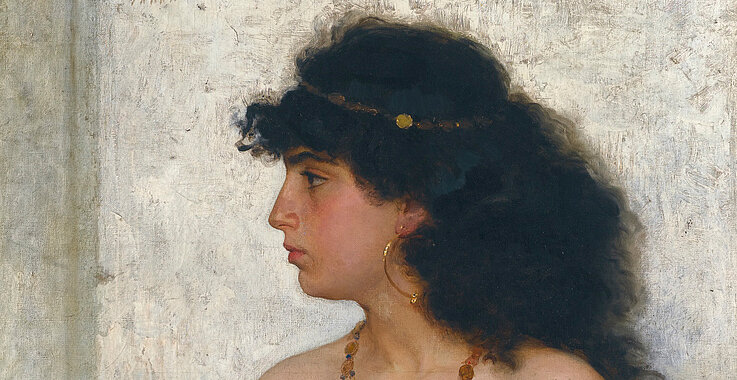 Esther, die jüdische Königin am Hof des persischen Königs Ahasveros. Viktor Alexeevich Bobrov, 1888. 