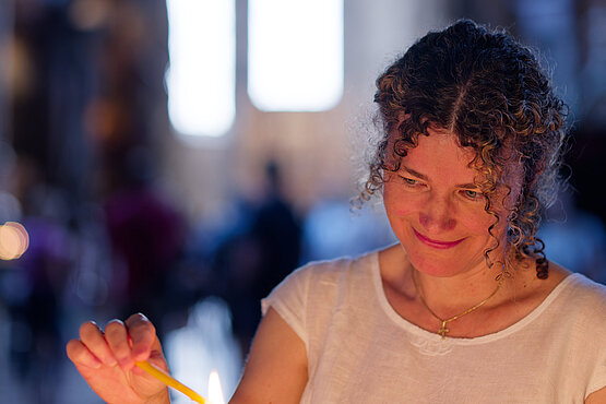 Probier´s mal mit Gelassenheit: Der Stephansdom ist für Birgit Staudinger täglicher Begleiter.
