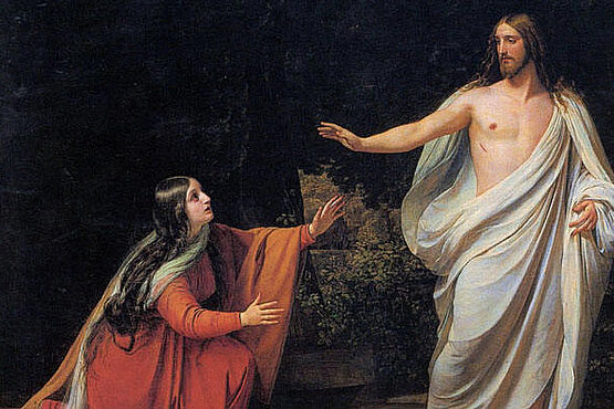 Das Bild von Alexander Ivanov (1806–1858) zeigt die Erscheinung Jesu Christus vor Maria Magdalena. 