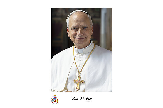 Das offizielle Foto von Papst Leo XIV.