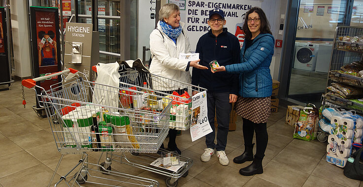 Le+O-Aktion sammelte Rekordsumme an Lebensmitteln 