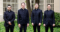 Die Neupriester Cristian Xavier Gonzalez, Joachim Losehand, Manuel Rennhofer und Richard Andrae feiern am 20. Juni 2026 ihre Priesterweihe. 