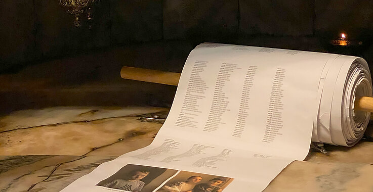 In der Geburtsgrotte in Bethlehem.