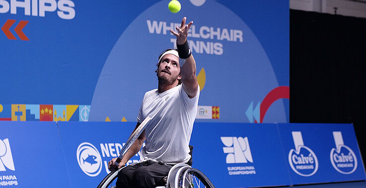 Ein Profi bei der Arbeit: Schon als Kind liebte Nico Langmann den sportlichen Wettbewerb. Die Sportart Rollstuhl-Tennis war ihm auch auf seinem Weg zu sich selbst eine gute Begleitung.