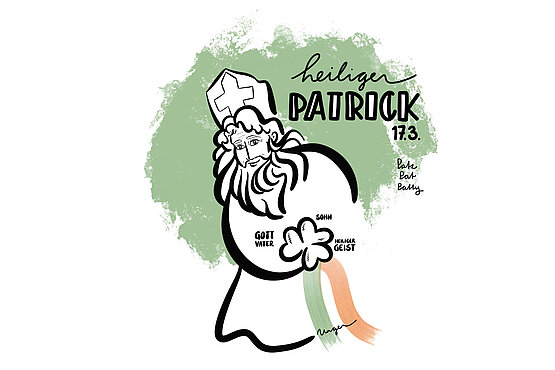 Shamrock: Symbol des heiligen Patrick und bis heute Zeichen Irlands.