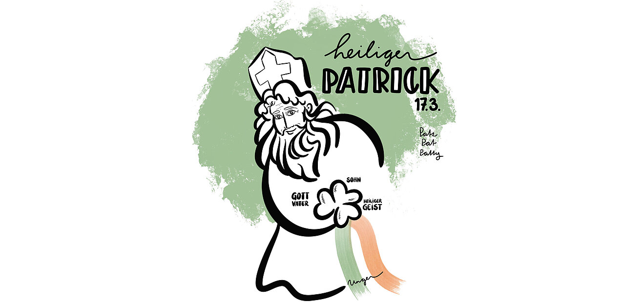 Shamrock: Symbol des heiligen Patrick und bis heute Zeichen Irlands.