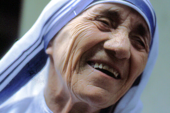 1987 in Wien: Mutter Teresa besuchte damals die Niederlassung ihres Ordens.