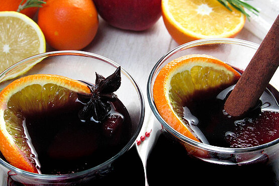 "Dazu gibt es Glühwein"
