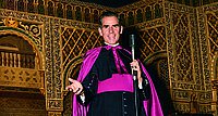 Erzbischof und Fernsehprediger Fulton Sheen gewann breite Popularität durch die ab 1930 ausgestrahlte Radiosendung „The Catholic Hour“.