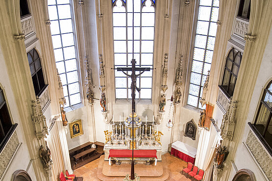 Die gotische Hofburgkapelle in Wien.
