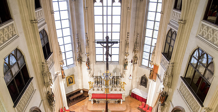 Die gotische Hofburgkapelle in Wien.