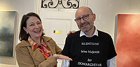 Sophie Lauringer mit Reinhard Gruber.