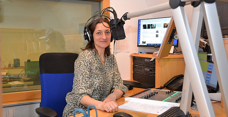 radio klassik Stephansdom-Moderatorin Eva Reinold. 