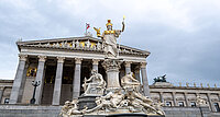 Das Parlament in Wien - das Herz der Demokratie in Österreich. 
