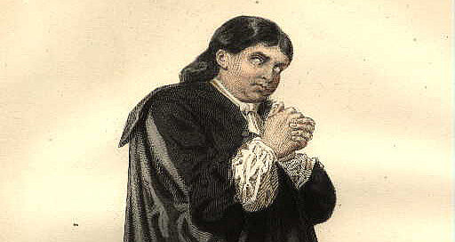 Der Tartuffe aus Moliéres gleichnamigen Stück "Tartuffe" von 1664. 