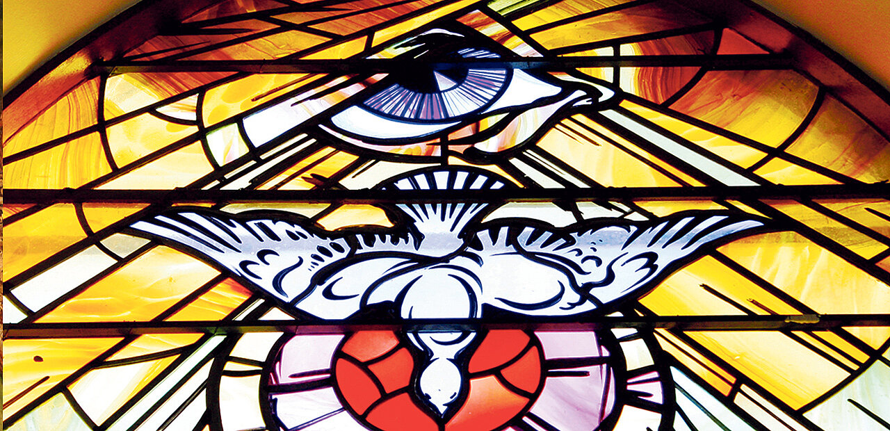 Ausschnitt eines Kirchenfensters