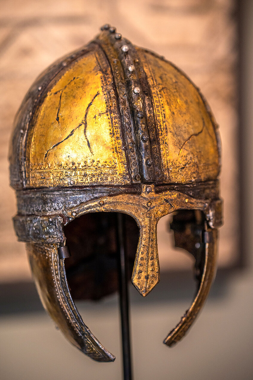 Ein Beispiel für römische Handwerkskunst: Kammhelm aus dem 4. Jahrhundert.