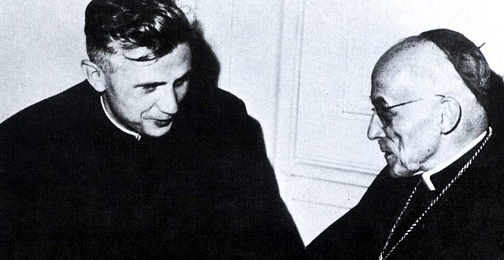 Joseph Ratzinger und Kardinal Joseph Frings