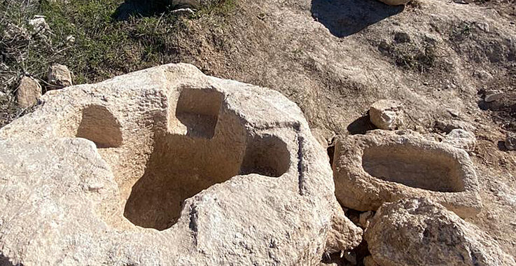 Fundstücke bei der Salomehöhle