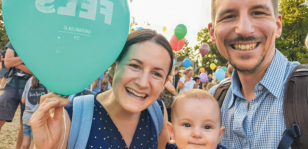 Tanja Vorisek mit Ehemann und Tochter