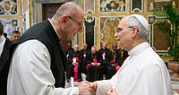 Pater Karl Wallner hat Papst Leo XIV. in Rom getroffen. 