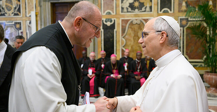 Pater Karl Wallner hat Papst Leo XIV. in Rom getroffen. 