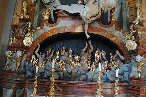Der Arme Seelen Altar in der Wallfahrtskirche Mariahilfberg