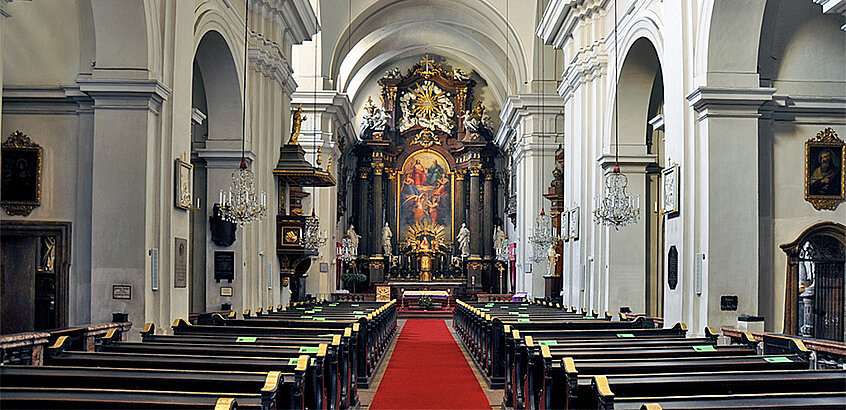Innenansicht der Alserkirche
