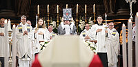 Kardinal Christoph Schönborn leitete das Requiem für Ex-Bundeskanzlerin Brigitte Bierlein. 