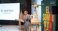 Chefarchitekt Jordi Faulí präsentierte die Fortschritte beim Bau an der Sagrada Família. Ein zentrales Ziel ist die Fertigstellung eines riesigen Kreuzes für den Jesus-Turm. 