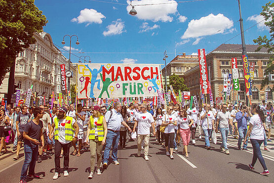 Schon 2016 gingen Christen in Wien beim "Marsch für Jesus" auf die Straße. 