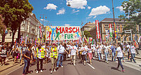 Schon 2016 gingen Christen in Wien beim "Marsch für Jesus" auf die Straße. 