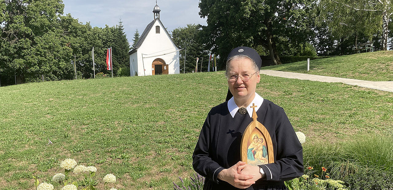 Schwester Ingrid-Maria betreut das Schönstatt-Heiligtum am Kahlenberg.