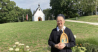 Schwester Ingrid-Maria betreut das Schönstatt-Heiligtum am Kahlenberg.