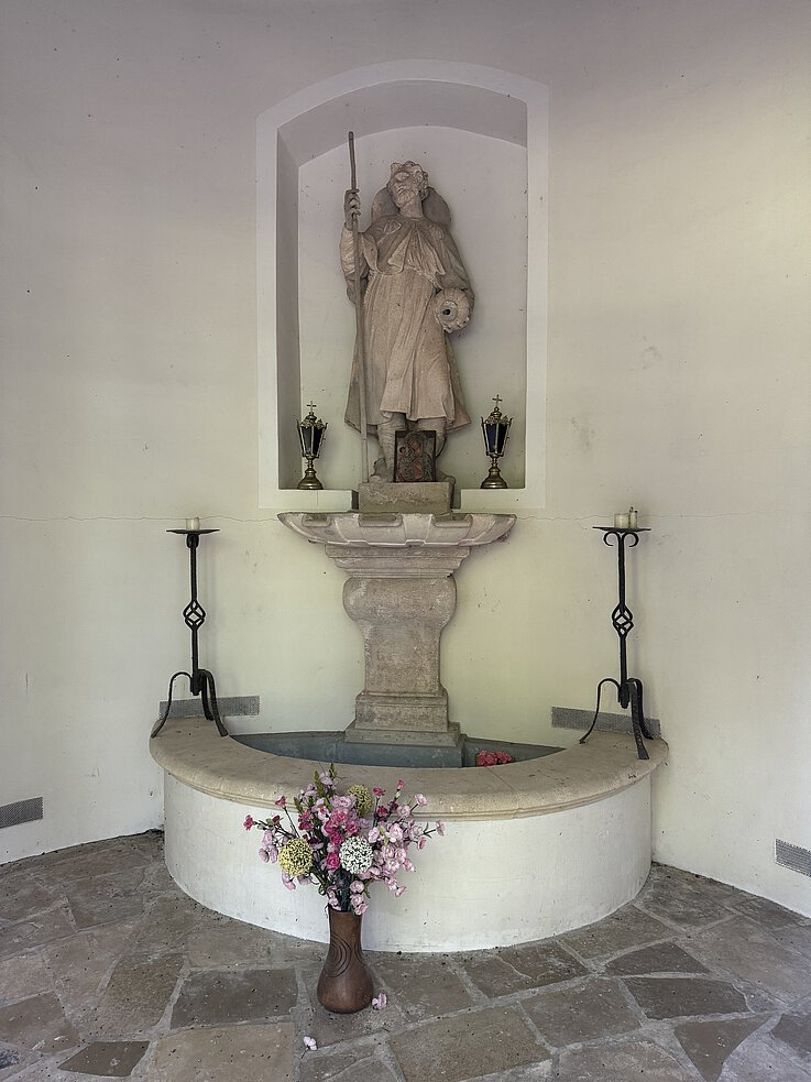 Statue des heiligen Jakobs. 