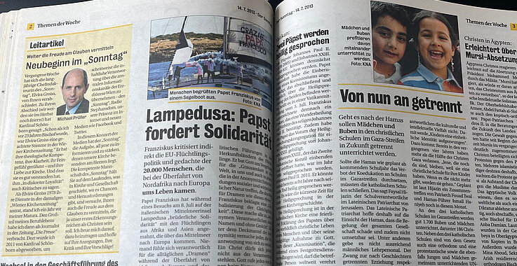 Die erste Kolumne von Michael Prüller aus dem SONNTAG vom Juli 2013. 