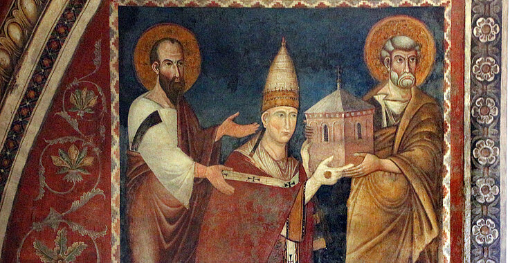 Erster Stadtrömer auf dem Stuhl Petri war nach vielen Jahren Papst Nikolaus III., der den vier Päpsten des Jahres 1276 nachfolgte. Er stärkte unter anderem die Unabhängigkeit des Papsttums und bestätigte die radikale Armutsidee des heiligen Franziskus.