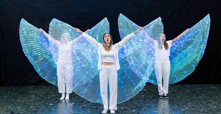 Bühnenbild von „Traumgeflüster“ mit Beschützern