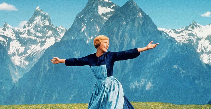 Julie Andrews im Film „The Sound of Music“