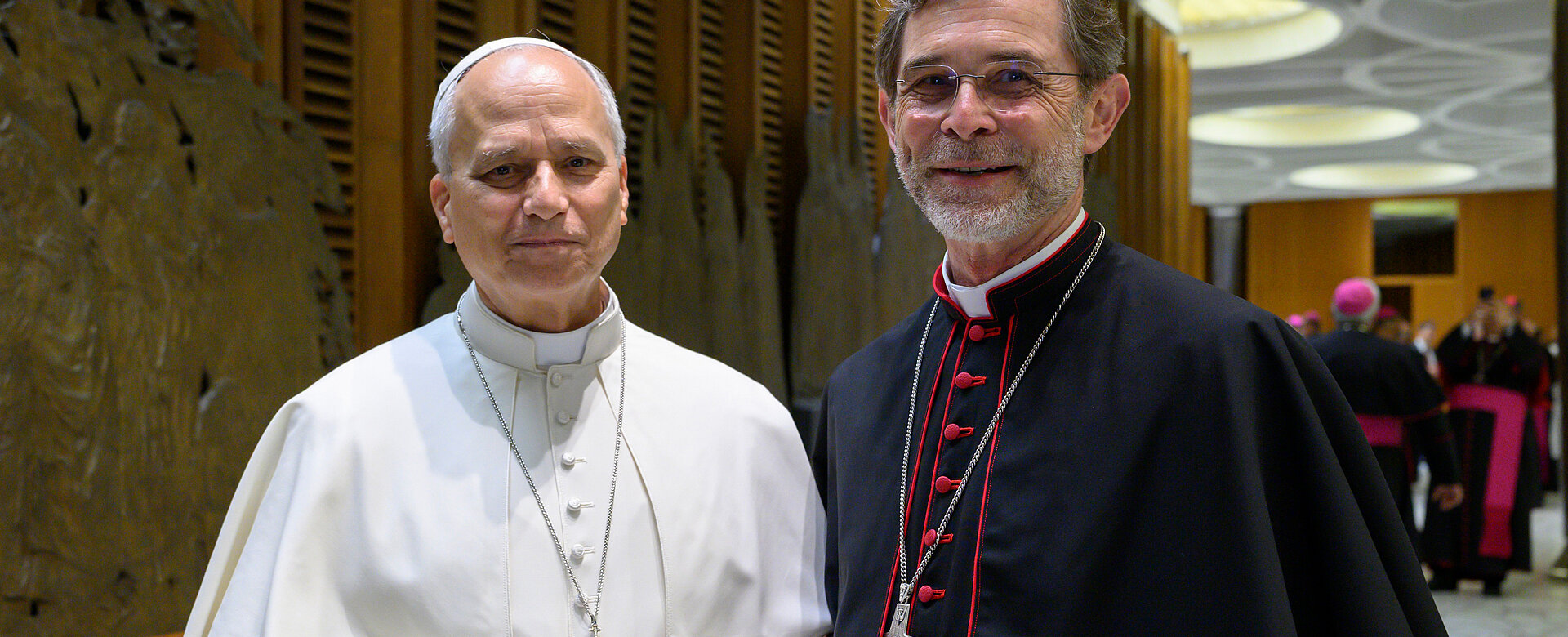 Brüderlicher Austausch: Während des Kurses für die neuen Bischöfe in Rom traf Erzbischof Josef Grünwidl auch mit Papst Leo XIV. zusammen.