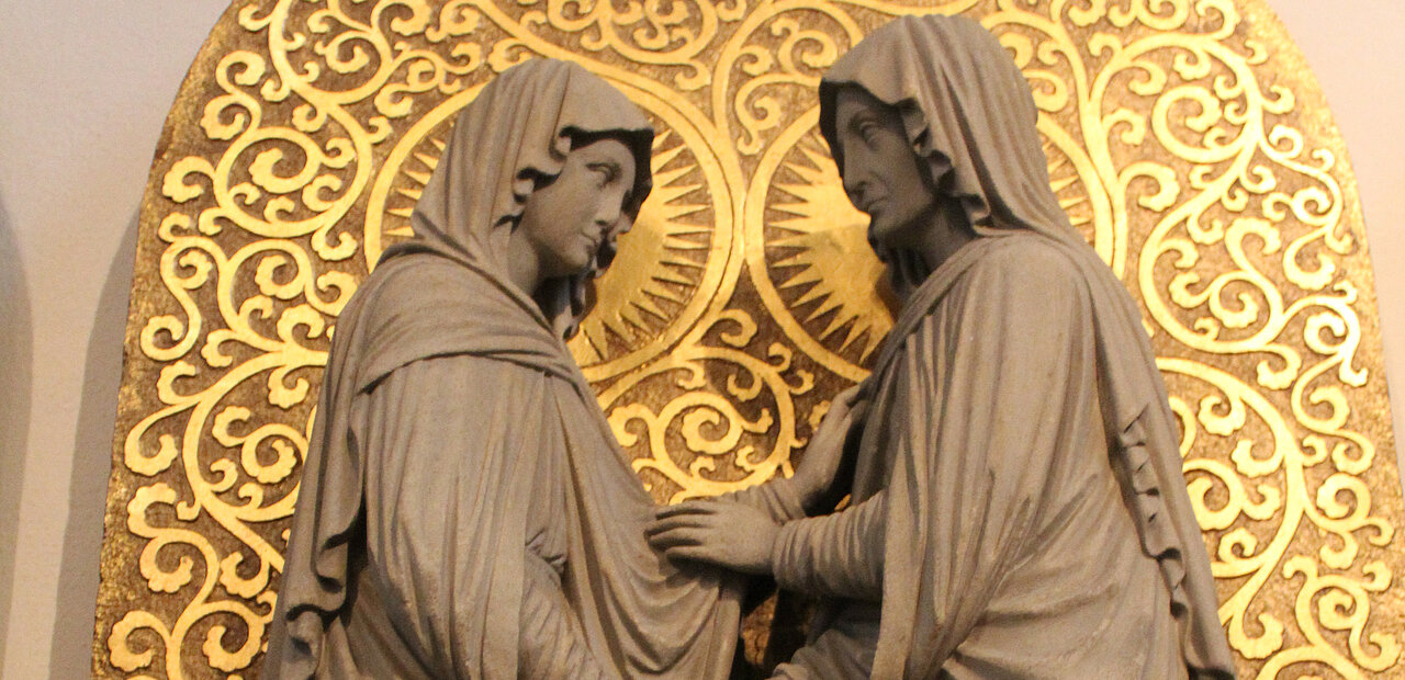 Wie Freundinnen: Maria besuchte Elisabeth. 