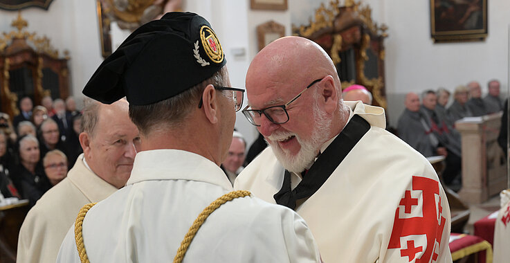 Besonderes Charisma: Vergangene Woche wurde Franz Xaver Brandmayr in den Ritterorden vom Heiligen Grab zu Jerusalem aufgenommen. Die Gemeinschaft unterstützt Hilfsprojekte für die Menschen im Heiligen Land.