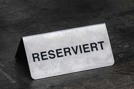 Reserviertschild