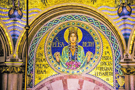 Das Mosaikbild der heiligen Elisabeth von Thüringen