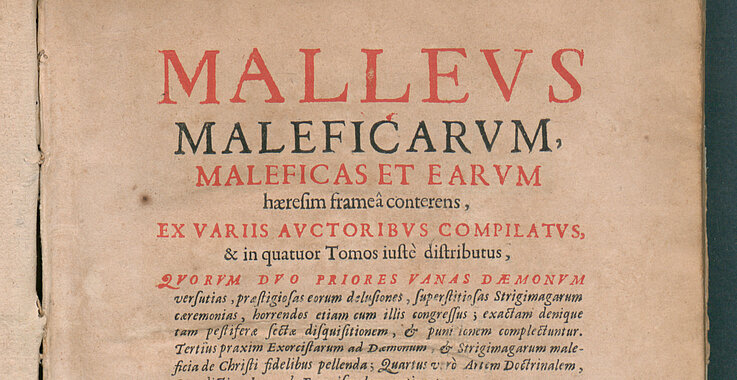 Der Malleus Maleficarum, der „Hexenhammer“ des Dominikaners und Inquisitors Heinrich Kramer, der die Hexenverfolgung legitimierte und wesentlich förderte.