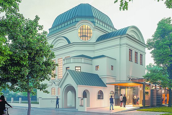 Die Ehemalige Synagoge in Sankt Pölten.
