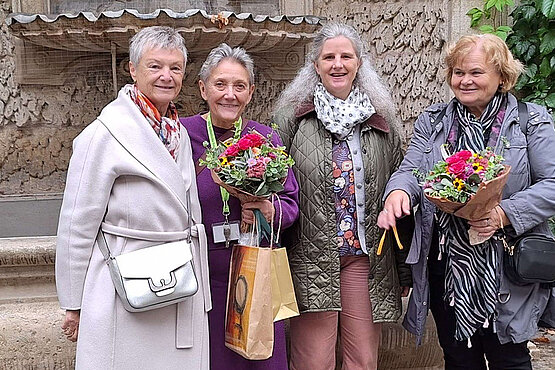 Starke Frauen: Angelika Ritter-Grepl (Vorsitzende der Katholischen Frauenbewegung Österreich), Erna Novosel (Vorsitzende der Katholischen Frauenbewegung der Erzdiözese Wien), Veronika Prüller-Jagenteufel (frühere Geistliche Assistentin der kfb) und Hermine Müller (Mitglied der kfb-Diözesanleitung).